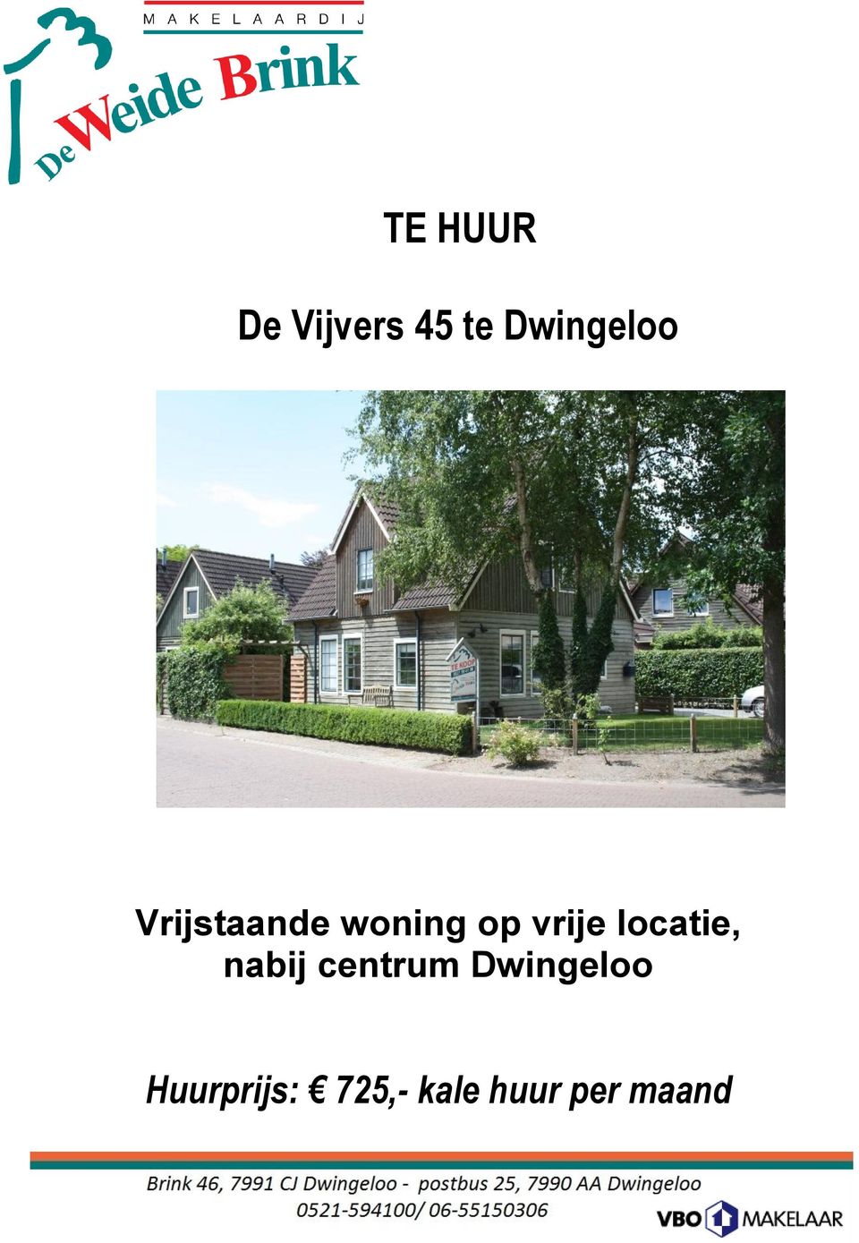 vrije locatie, nabij centrum