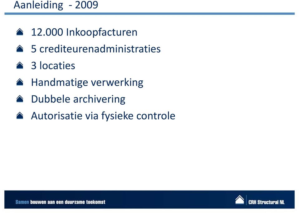 crediteurenadministraties 3 locaties