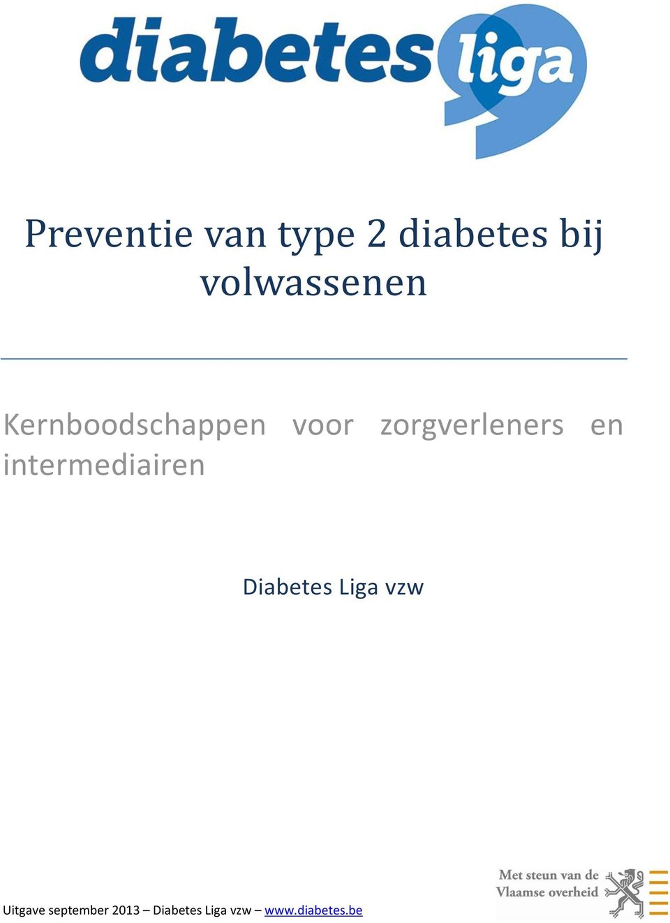 zorgverleners en intermediairen Diabetes