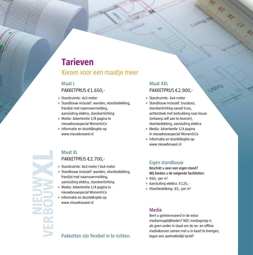 Wonen&Co + Informatie en doorklikoptie op Maat XL PAKKETPRIJS 2.