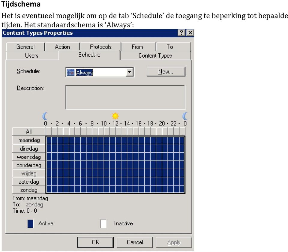 toegang te beperking tot bepaalde