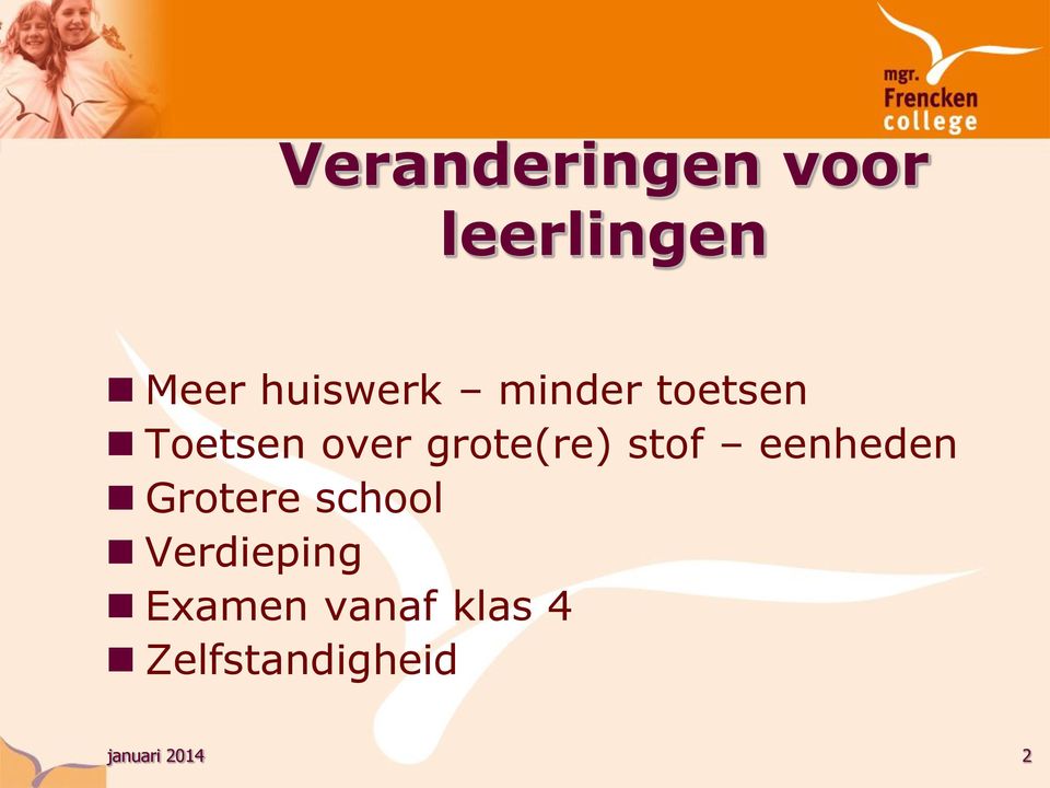 grote(re) stof eenheden Grotere school