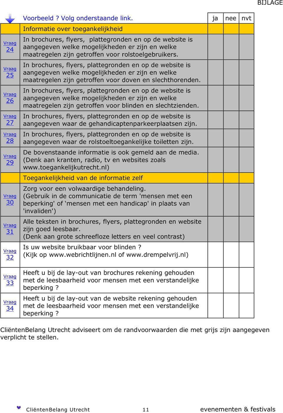 In brochures, flyers, plattegronden en op de website is aangegeven welke mogelijkheden er zijn en welke maatregelen zijn getroffen voor doven en slechthorenden.