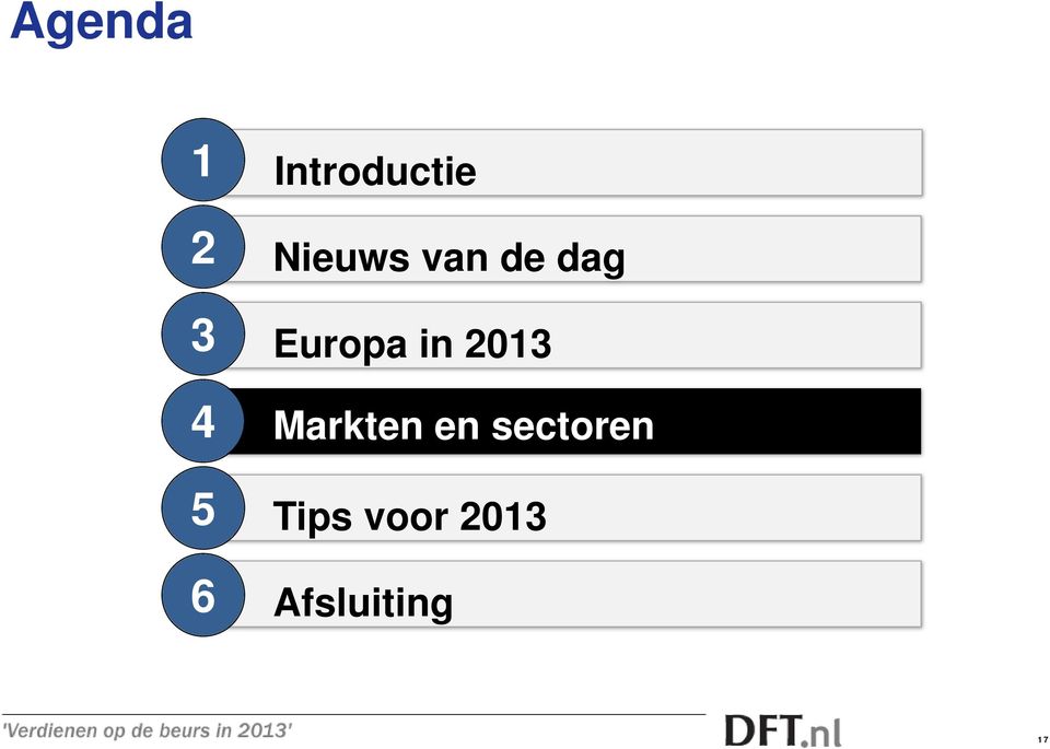 dag Europa in 2013 Markten