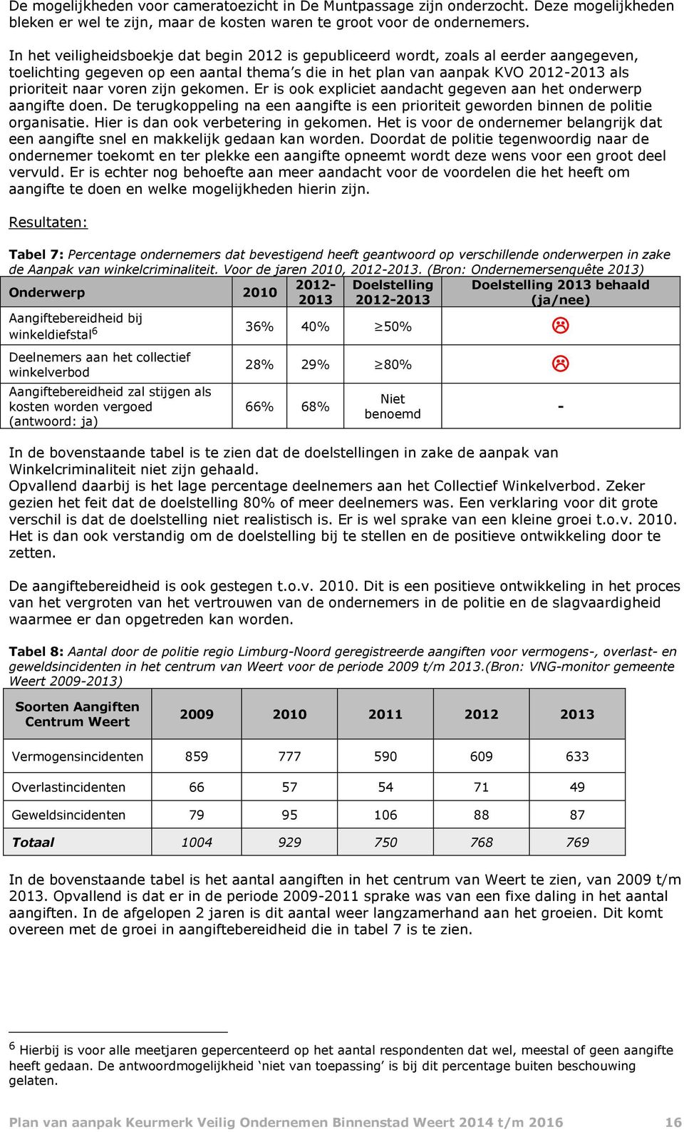 zijn gekomen. Er is ook expliciet aandacht gegeven aan het onderwerp aangifte doen. De terugkoppeling na een aangifte is een prioriteit geworden binnen de politie organisatie.