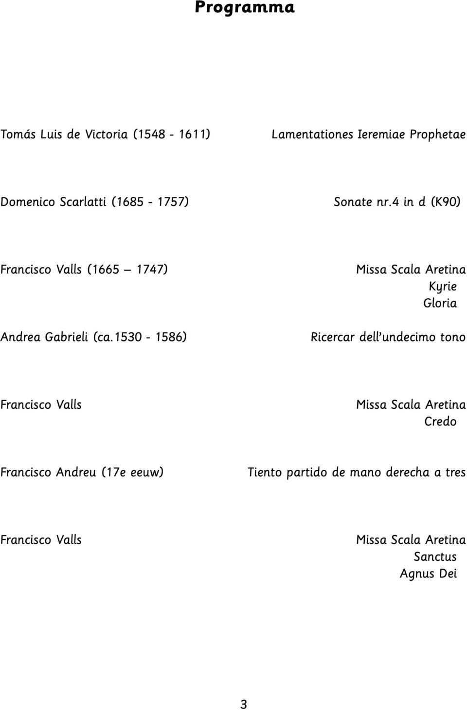 1530-1586) Missa Scala Aretina Kyrie Gloria Ricercar dell undecimo tono Francisco Valls Missa Scala