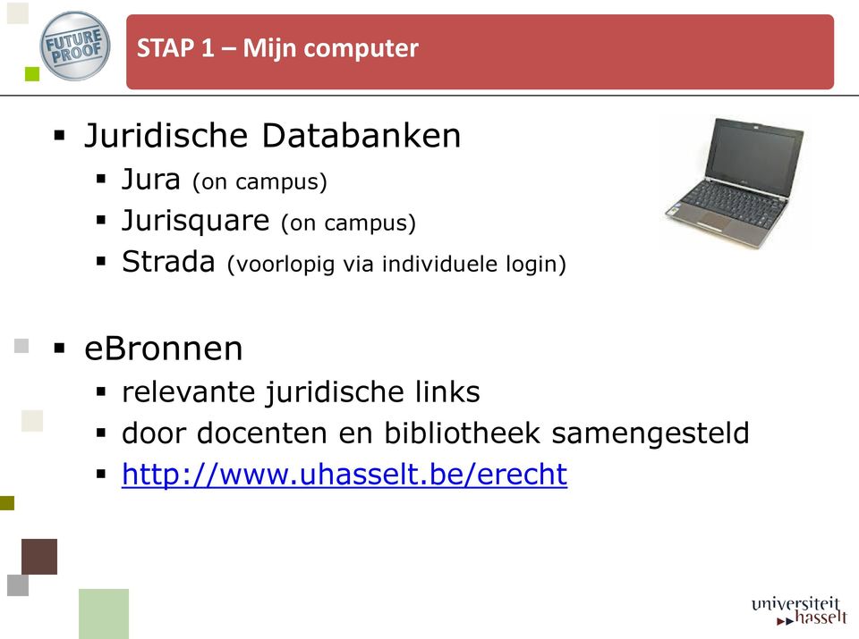 individuele login) ebronnen relevante juridische links