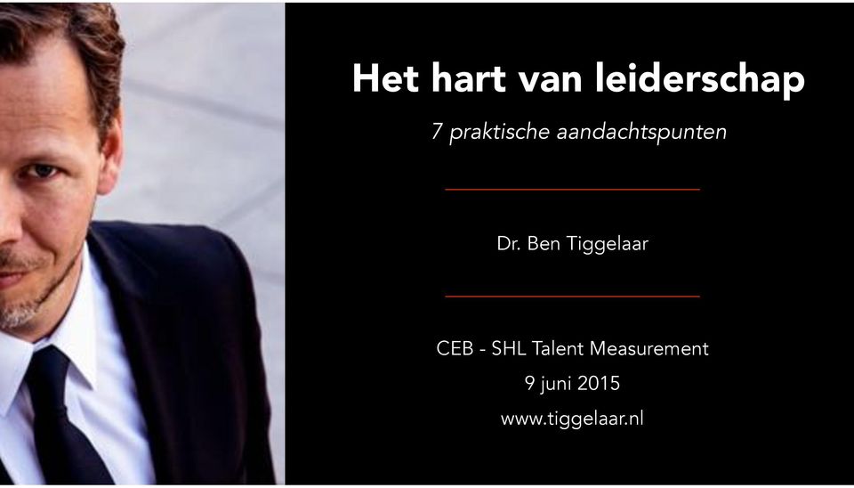 Ben Tiggelaar CEB - SHL Talent