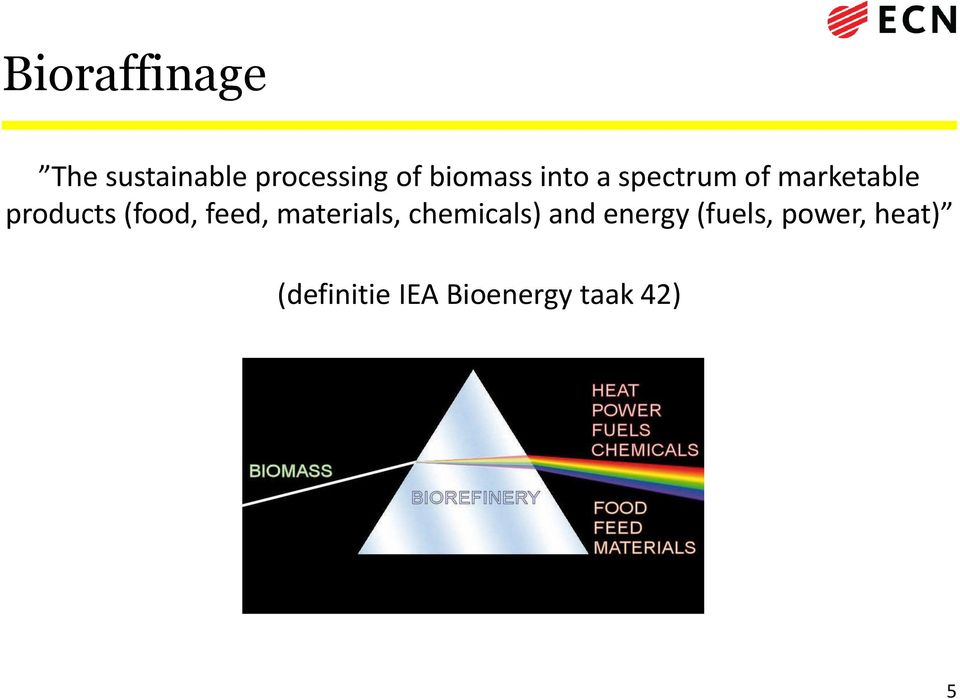 (food, feed, materials, chemicals) and energy