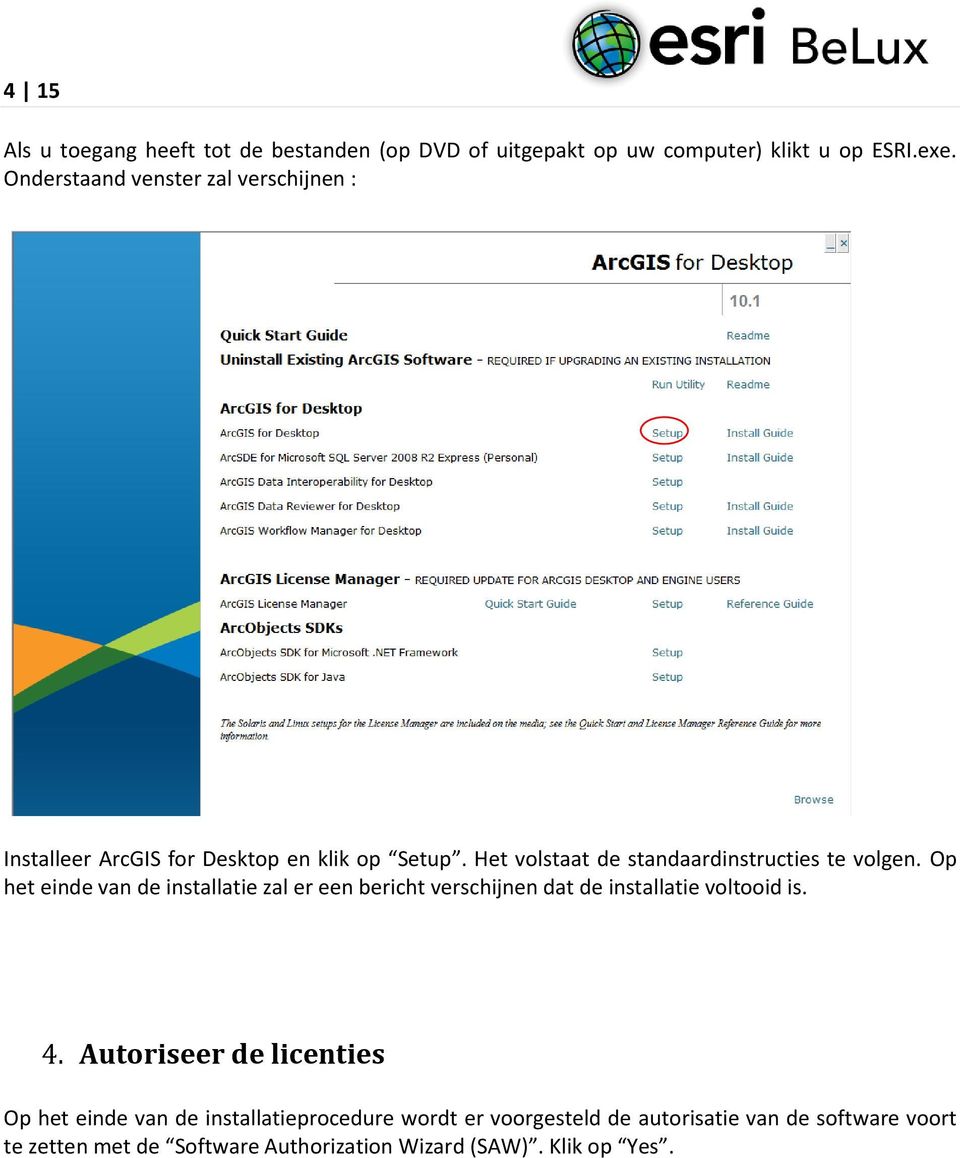 Het volstaat de standaardinstructies te volgen.