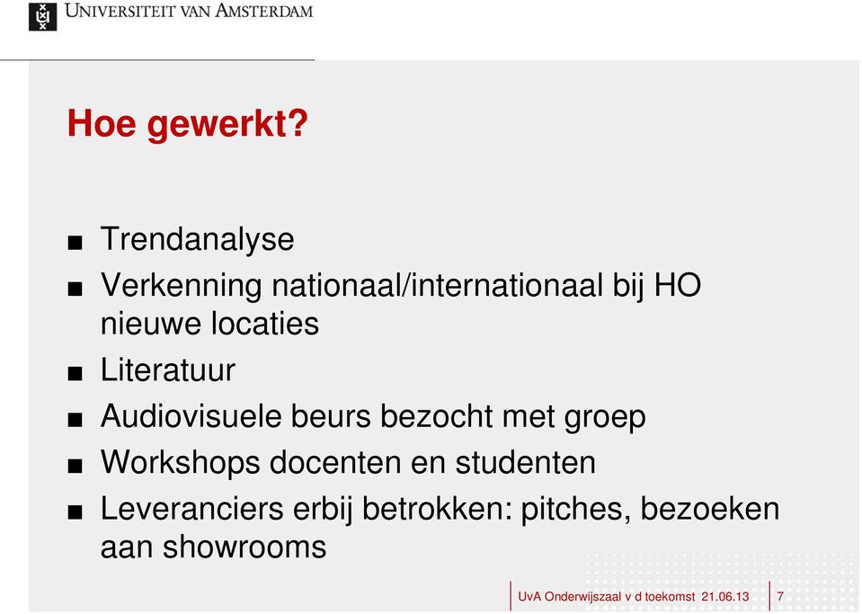 locaties Literatuur Audiovisuele beurs bezocht met groep Workshops