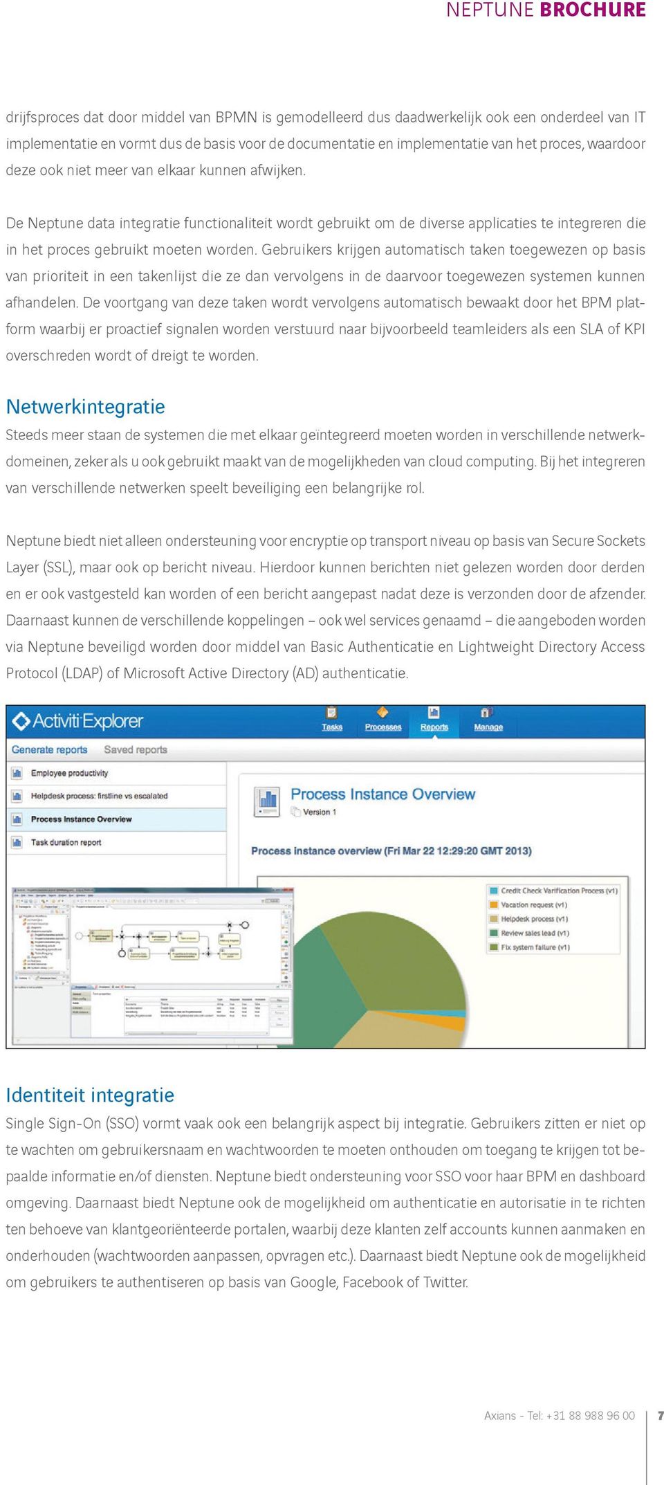 De Neptune data integratie functionaliteit wordt gebruikt om de diverse applicaties te integreren die in het proces gebruikt moeten worden.