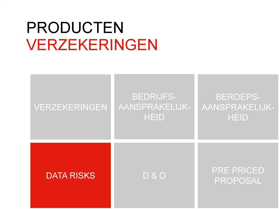 AANSPRAKELIJK- HEID BEROEPS-