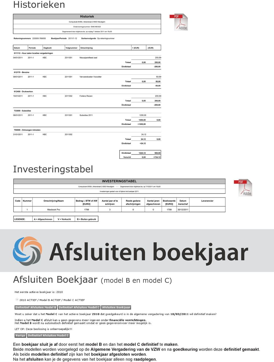 Beide modellen worden voorgelegd op de Algemene Vergadering van de VZW en na goedkeuring worden deze definitief