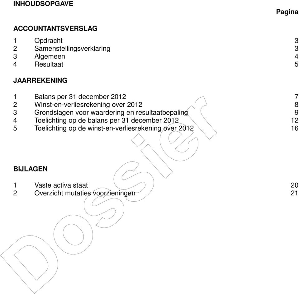 voor waardering en resultaatbepaling 9 4 Toelichting op de balans per 31 december 12 5 Toelichting op