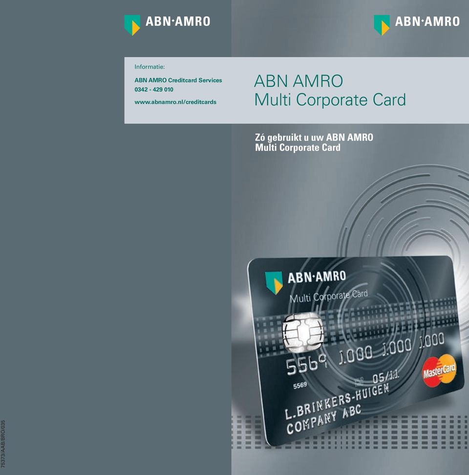 nl/creditcards ABN AMRO Multi Corporate