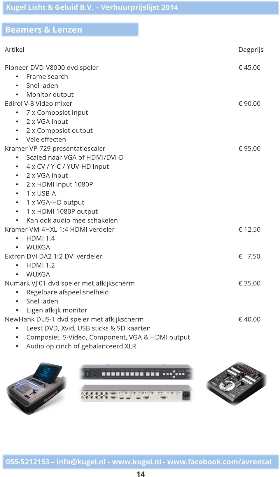 schakelen Kramer VM-4HXL 1:4 HDMI verdeler 12,50 HDMI 1.4 WUXGA Extron DVI DA2 1:2 DVI verdeler 7,50 HDMI 1.