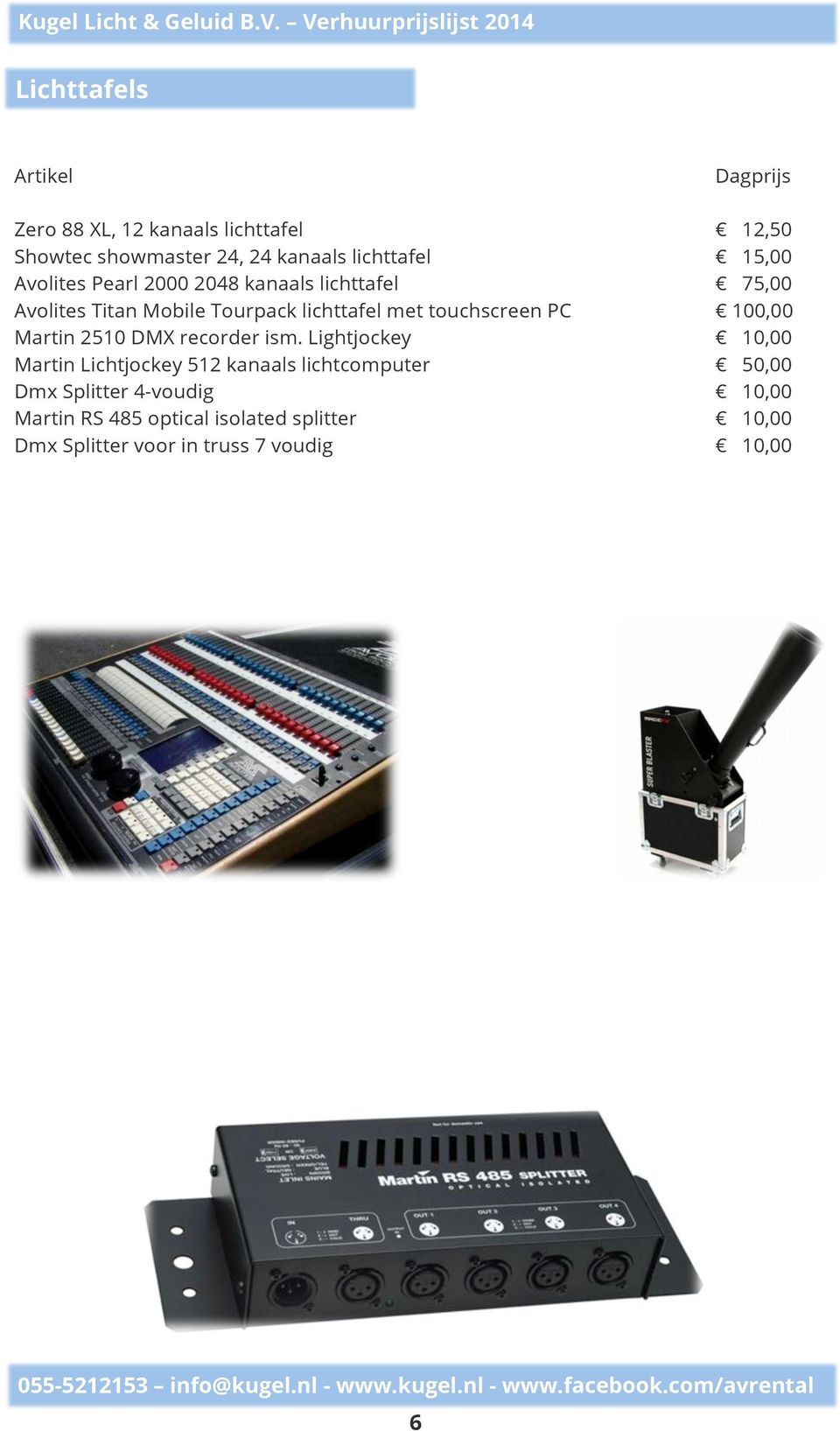 PC 100,00 Martin 2510 DMX recorder ism.