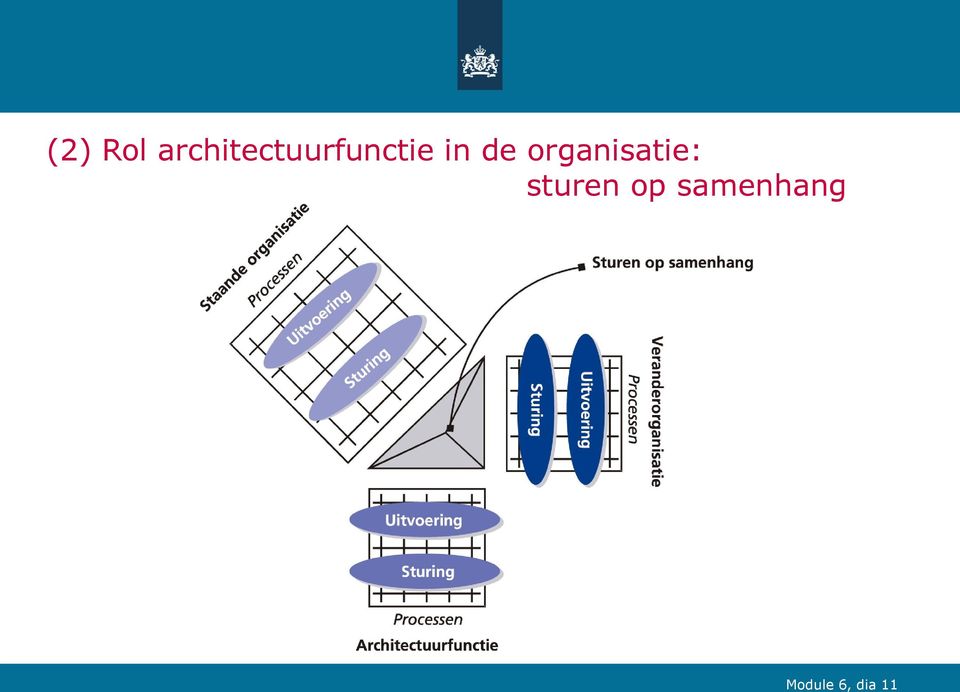 in de organisatie: