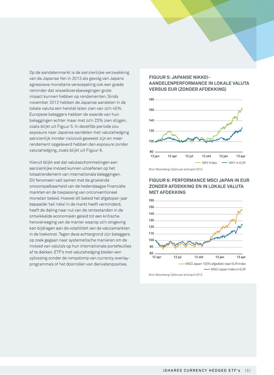 Europese beleggers hebben de waarde van hun beleggingen echter maar met zo n 23% zien stijgen, zoals blijkt uit Figuur 5.