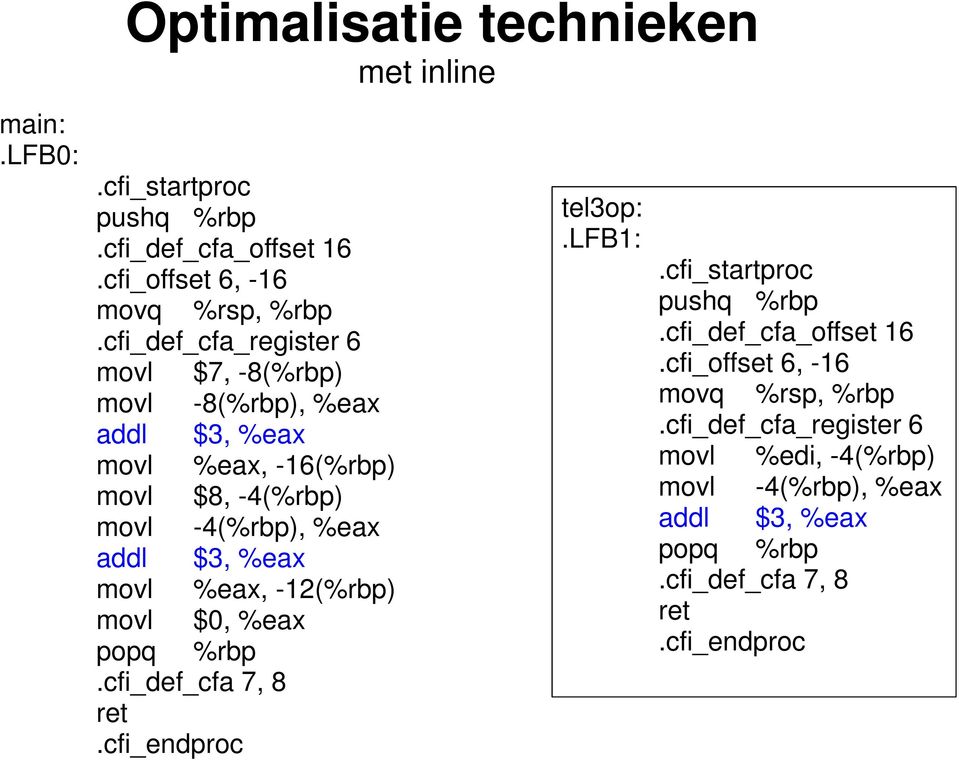 %eax movl %eax, -12(%rbp) movl $0, %eax popq %rbp.cfi_def_cfa 7, 8 ret.cfi_endproc tel3op:.lfb1:.cfi_startproc pushq %rbp.