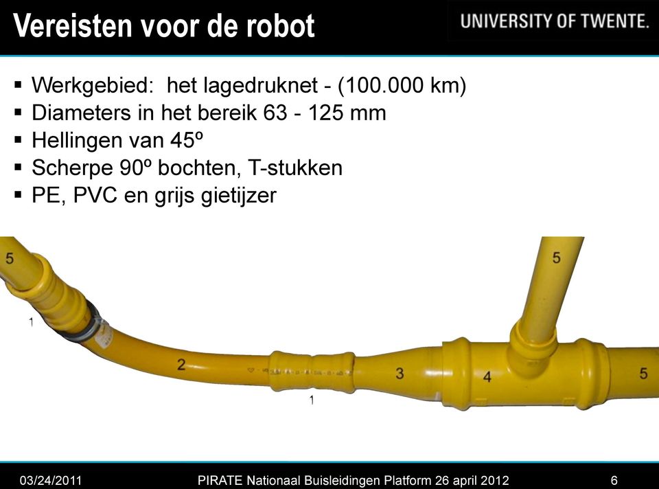 Scherpe 90º bochten, T-stukken PE, PVC en grijs gietijzer