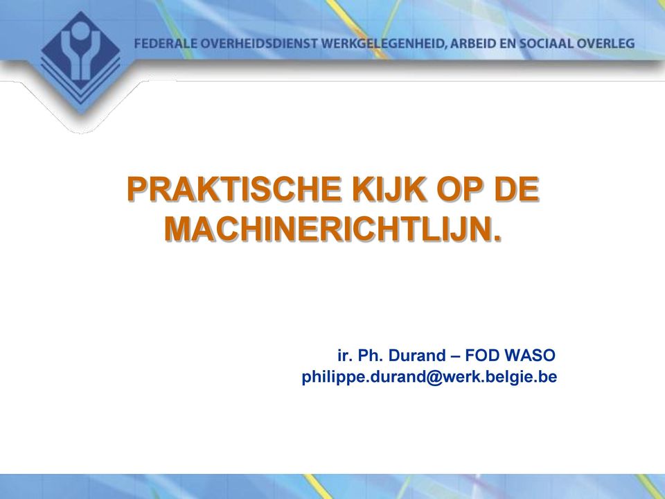 Ph. Durand FOD WASO