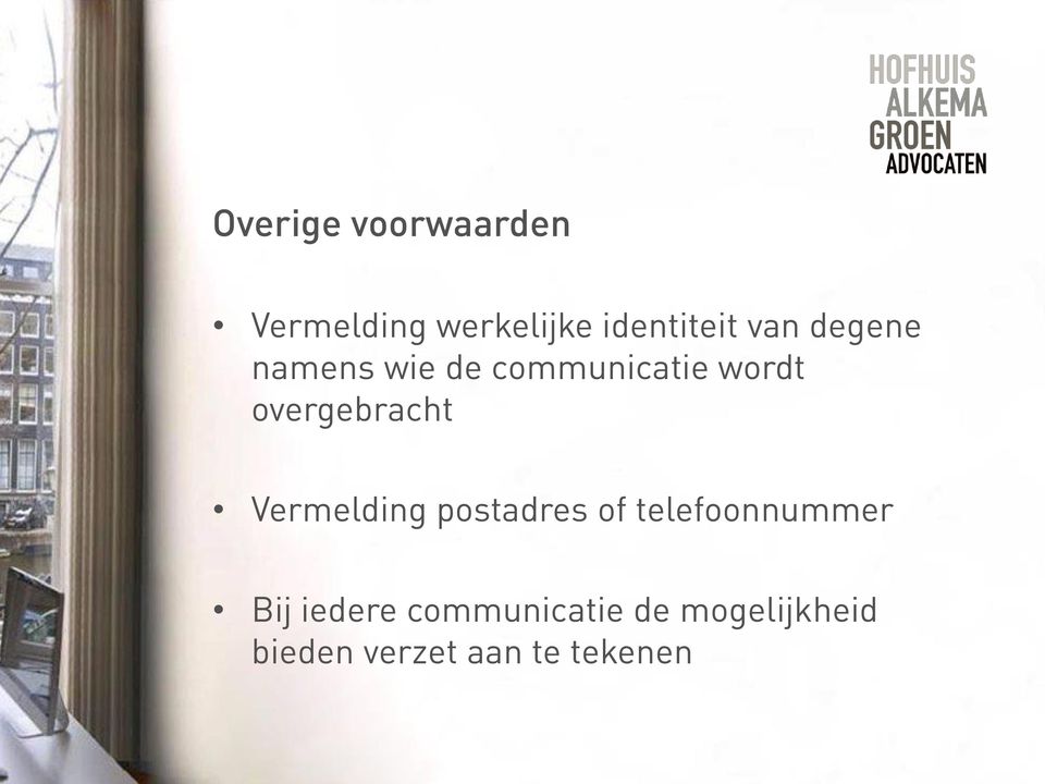 overgebracht Vermelding postadres of telefoonnummer