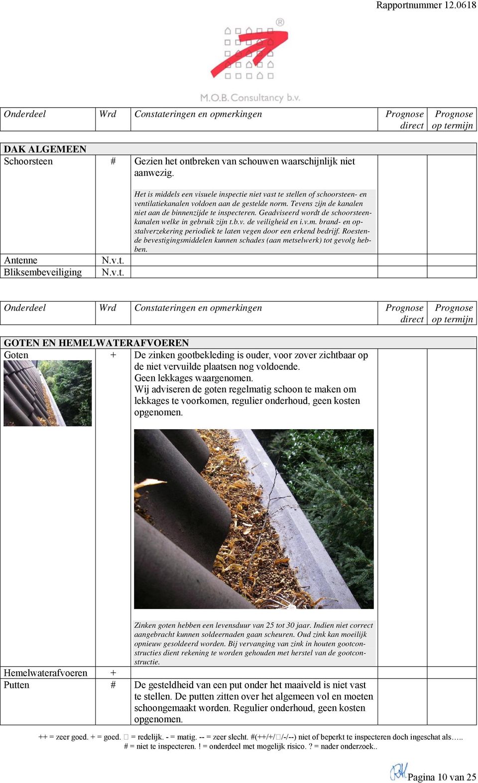 Tevens zijn de kanalen niet aan de binnenzijde te inspecteren. Geadviseerd wordt de schoorsteenkanalen welke in gebruik zijn t.b.v. de veiligheid en i.v.m.