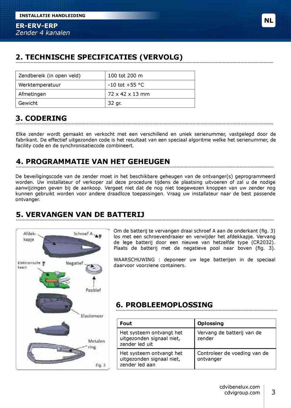 De effectief uitgezonden code is het resultaat van een speciaal algoritme welke het serienummer, de facility code en de synchronisatiecode combineert. 4.