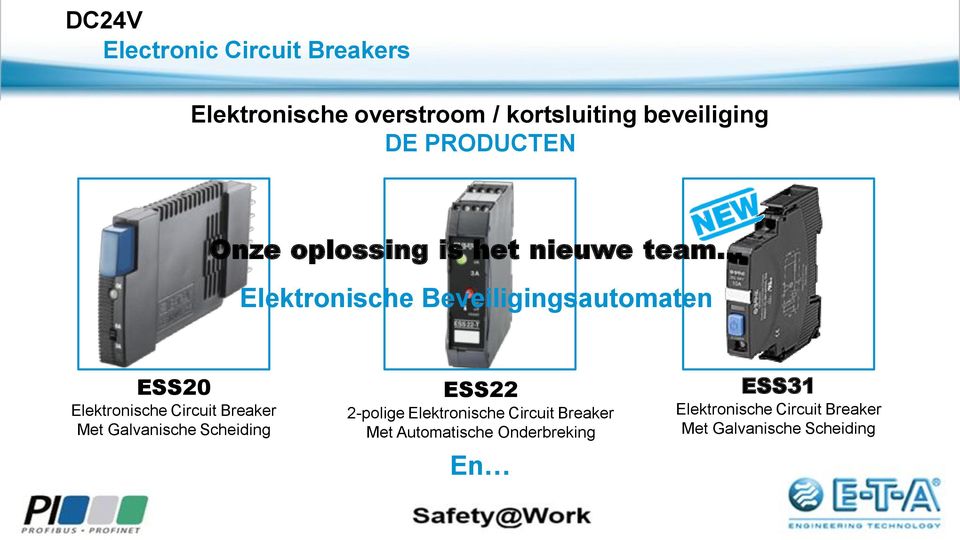 Elektronische Circuit Breaker Met Galvanische Scheiding ESS22 2-polige Elektronische