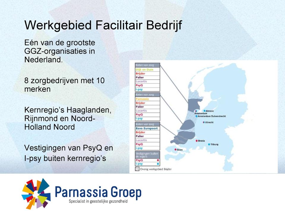 8 zorgbedrijven met 10 merken Kernregio s Haaglanden,