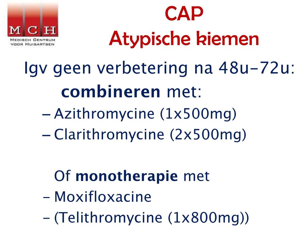 (1x500mg) Clarithromycine (2x500mg) Of