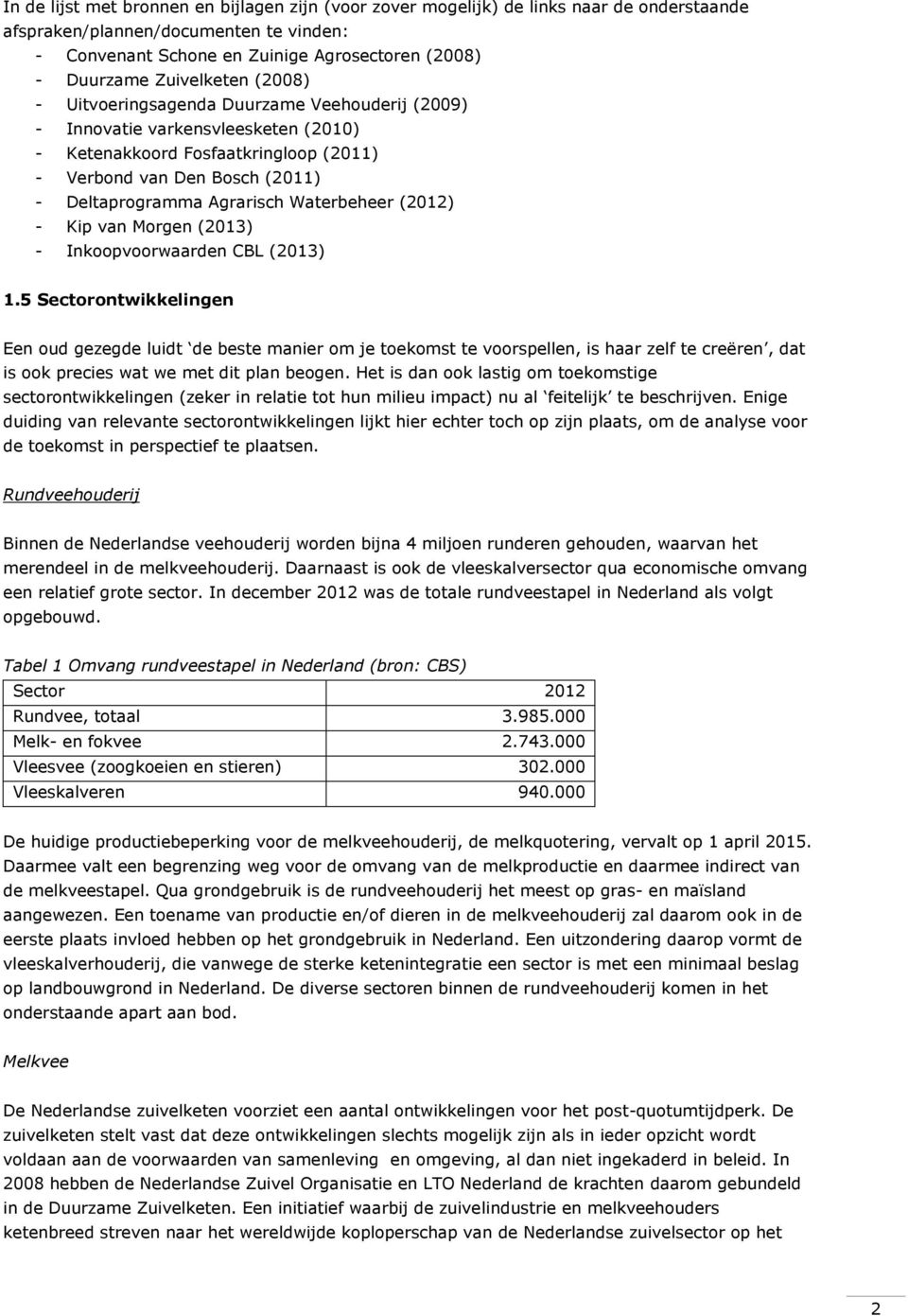 Agrarisch Waterbeheer (2012) - Kip van Morgen (2013) - Inkoopvoorwaarden CBL (2013) 1.