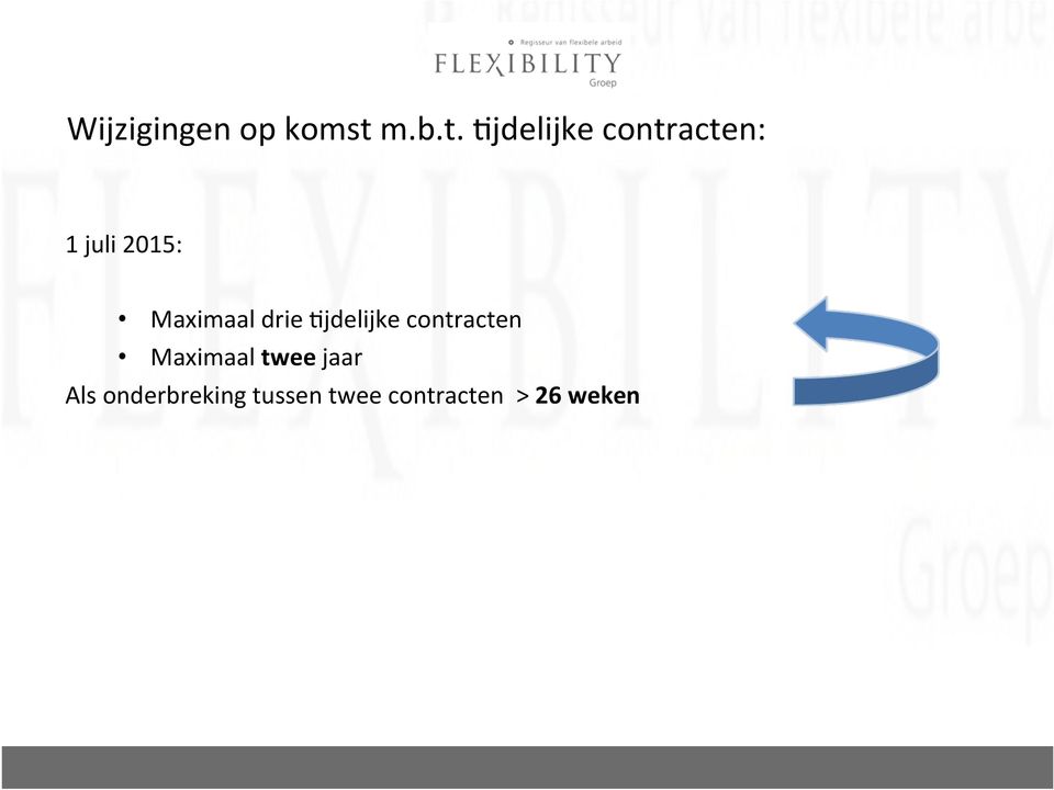 Ojdelijke contracten: 1 juli 2015: