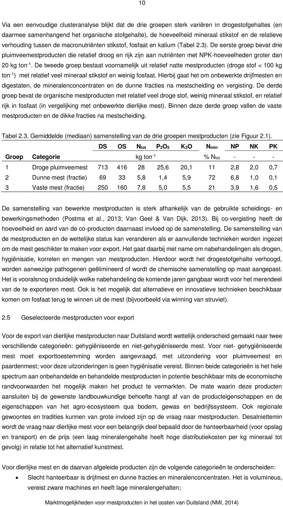 De eerste groep bevat drie pluimveemestproducten die relatief droog en rijk zijn aan nutriënten met NPK-hoeveelheden groter dan 20 kg ton -1.