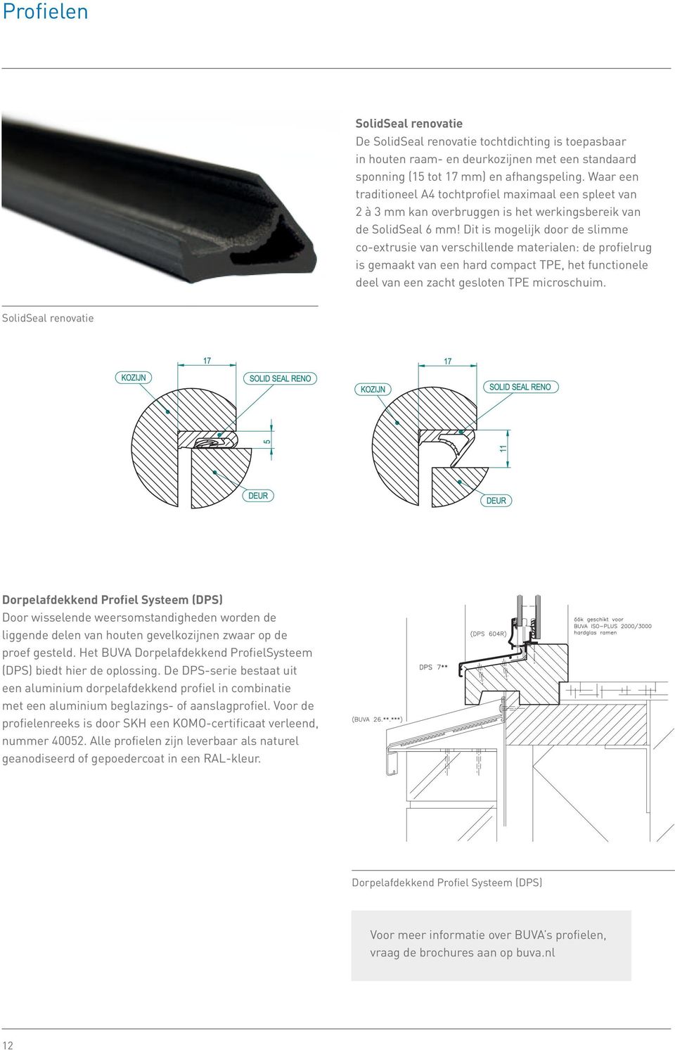 Dit is mogelijk door de slimme co-extrusie van verschillende materialen: de profielrug is gemaakt van een hard compact TPE, het functionele deel van een zacht gesloten TPE microschuim.