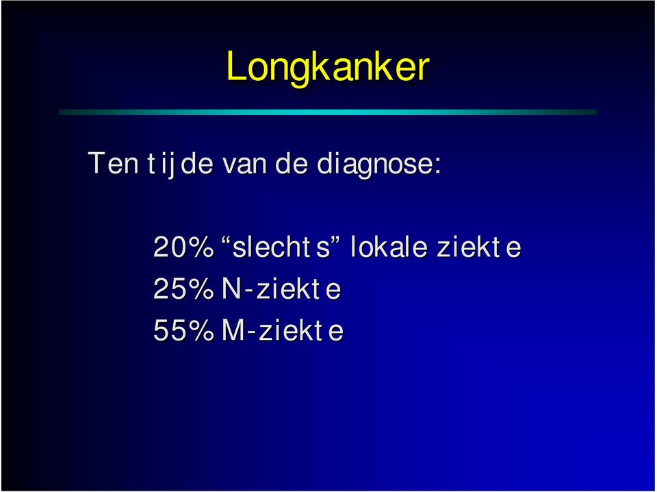 slechts lokale ziekte