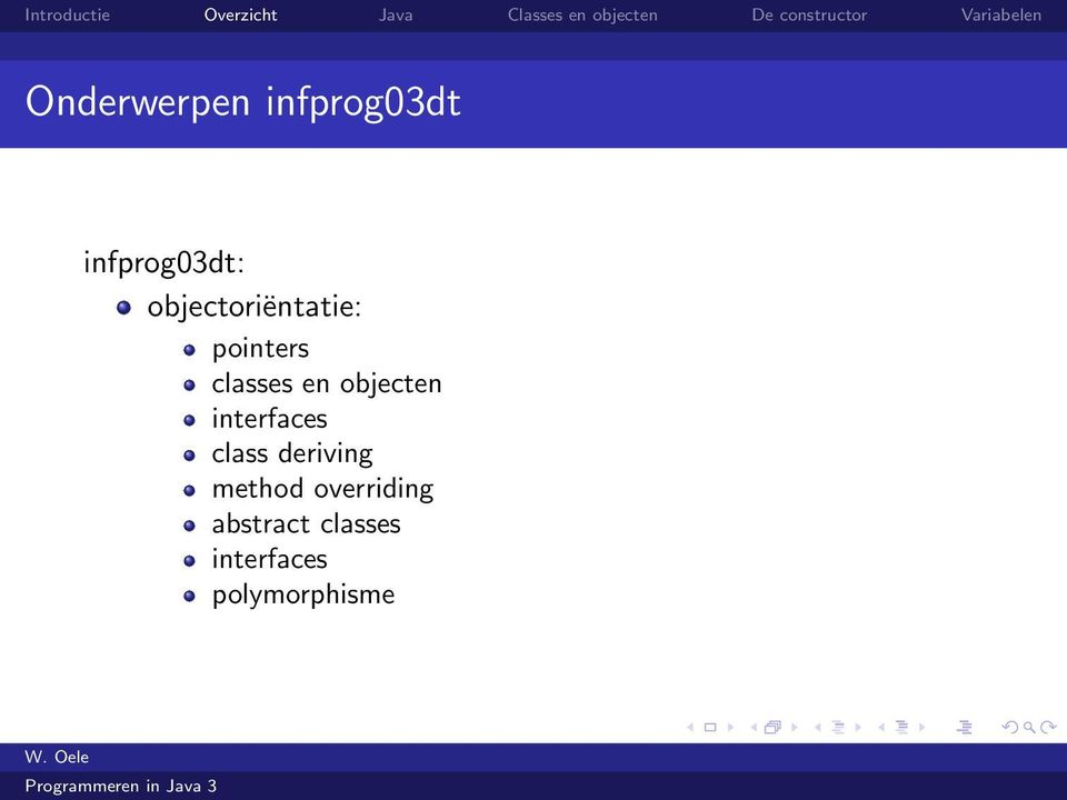 objecten interfaces class deriving method