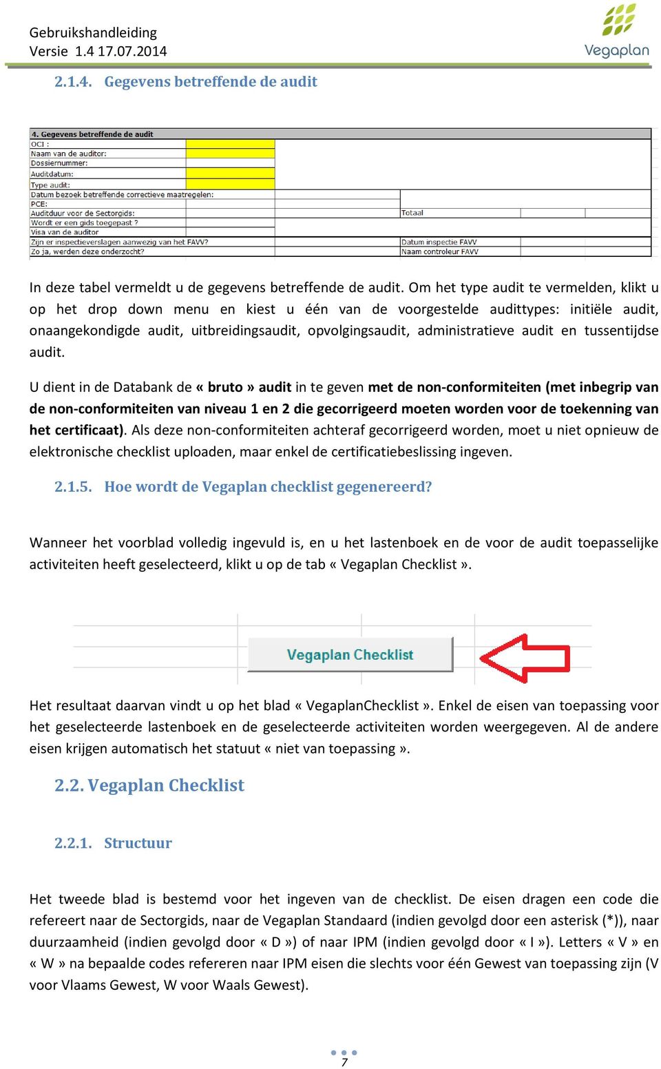 audit en tussentijdse audit.