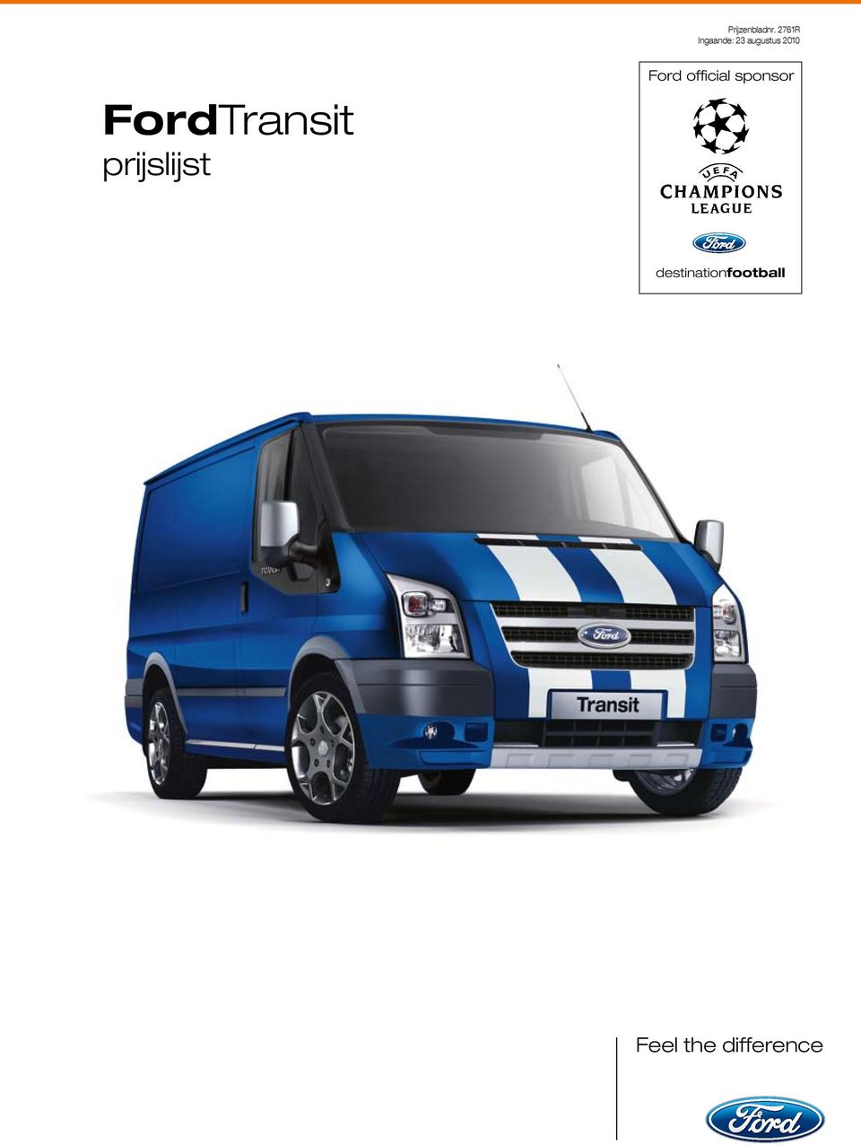 FordTransit prijslijst Ford