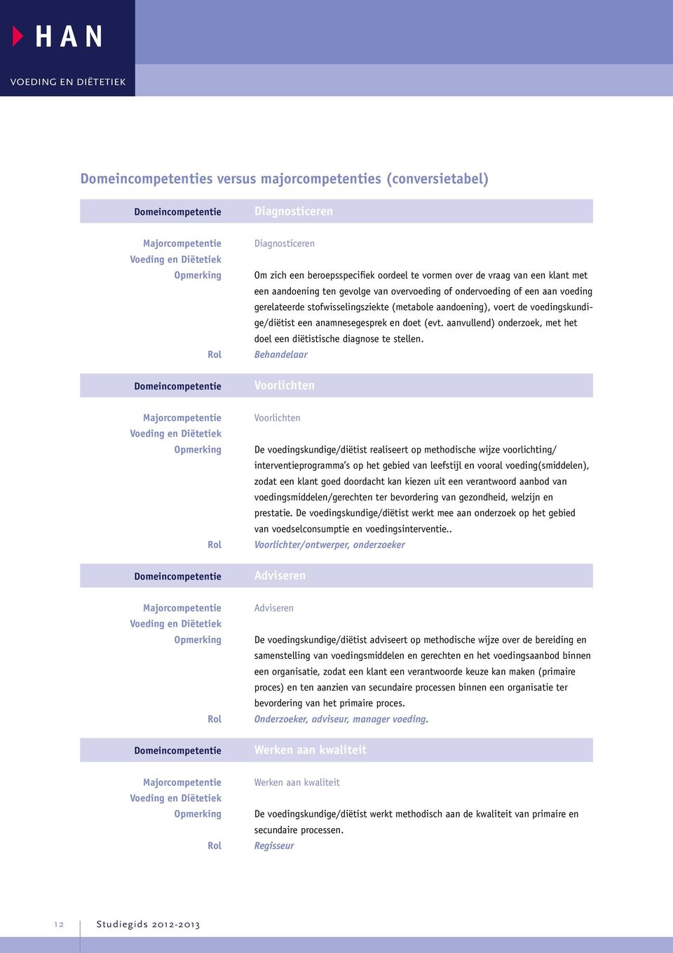 (metabole aandoening), voert de voedingskundige/diëtist een anamnesegesprek en doet (evt. aanvullend) onderzoek, met het doel een diëtistische diagnose te stellen.