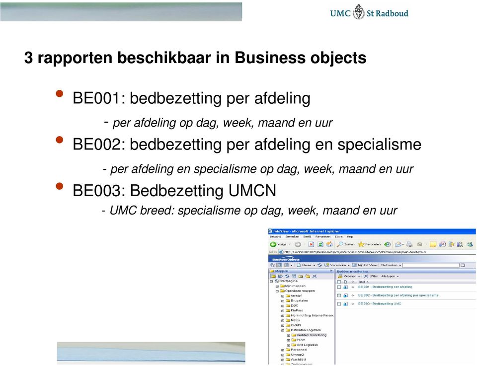 afdeling en specialisme - per afdeling en specialisme op dag, week, maand