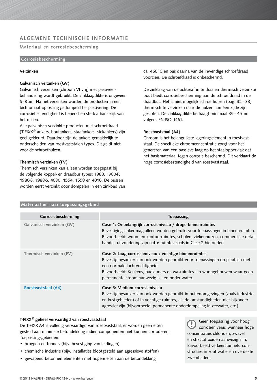 Alle glvnisch verzinkte producten met schroefdrd (T-FIXX nkers, outnkers, stfnkers, steknkers) zijn geel gekleurd. Drdoor zijn de nkers gemkkelijk te onderscheiden vn roestvststlen types.