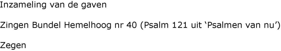 Hemelhoog nr 40 (Psalm