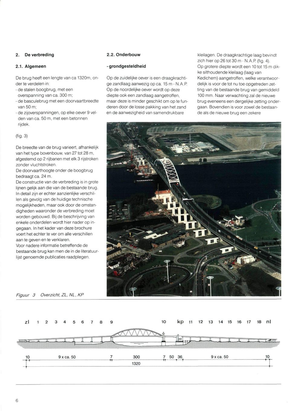 2. Onderbouw - grondgesteldheid Op de zuidelijke oever is een draagkrachtige zandlaag aanwezig op ca. 15 m - N.A.P.