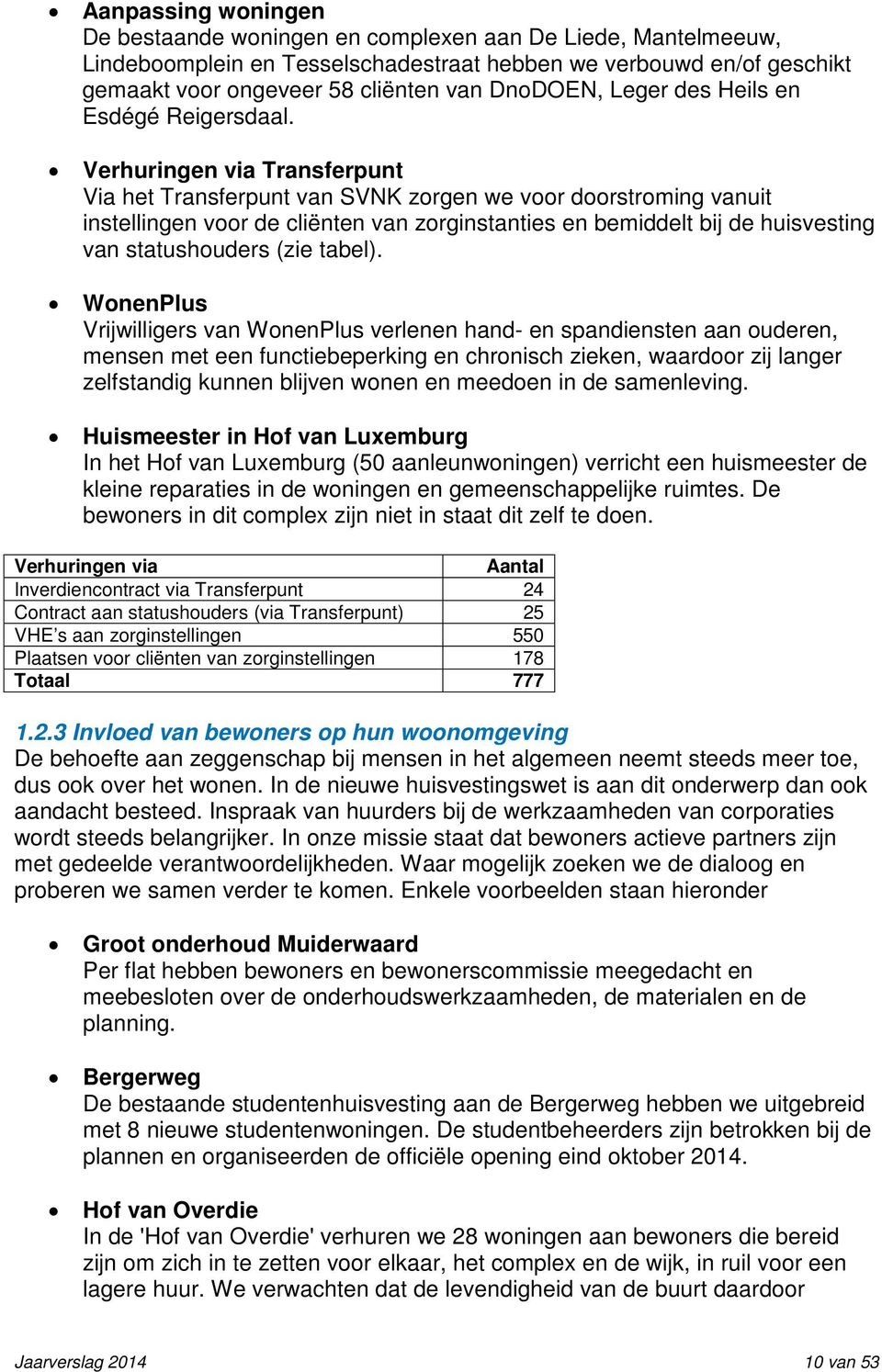 Verhuringen via Transferpunt Via het Transferpunt van SVNK zorgen we voor doorstroming vanuit instellingen voor de cliënten van zorginstanties en bemiddelt bij de huisvesting van statushouders (zie