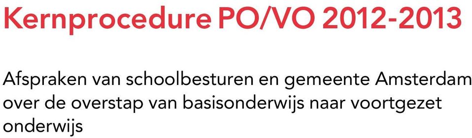 gemeente Amsterdam over de overstap