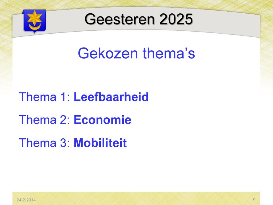 Leefbaarheid Thema 2: