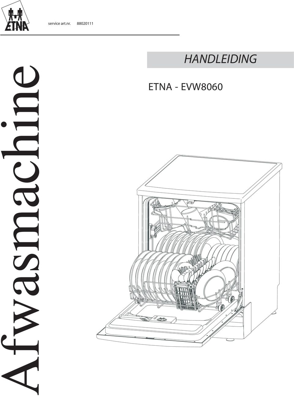 service art.nr HANDLEIDING Afwasmachine ETNA - EVW PDF Gratis download